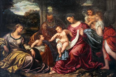 Die Heilige Familie mit der Heiligen Katharina von Alexandria und dem kleinen Johannes